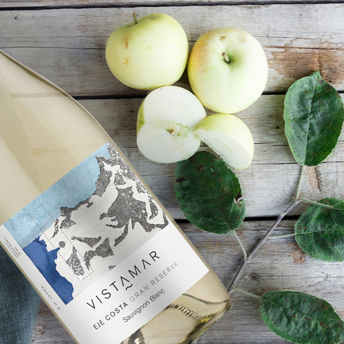 Pack De 2 Vino Blanco Vistamar Eje Costa Sauvignon Blanc 750