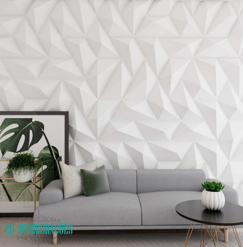 Imagem 9 de 10 de Placas 3d De Parede Revestimentos Decorativos Trapézio 10m²
