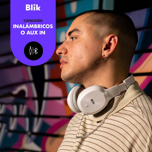 Audífonos Bluetooth Blik Soul150 Blanco