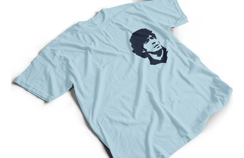 Camiseta Algodón Adulto Con Estampado Logo Diego Maradona