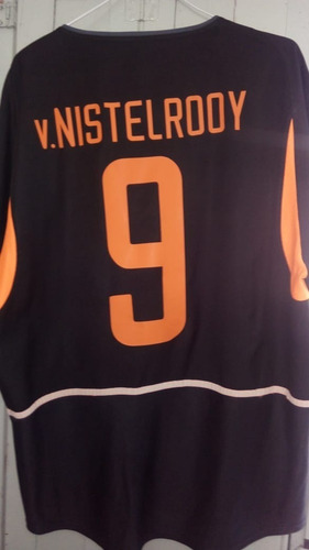 Camiseta Holanda Suplente 2002 #9 Van Nisteltoy (Usado)