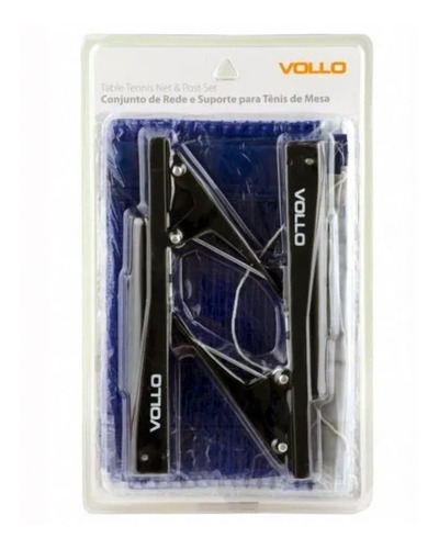 Imagem 2 de 2 de Kit Rede Tenis De Mesa Vollo Suporte Alicate Mesa Ping Pong
