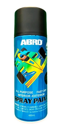 Pintura  Aerosol Negro 3 Variedades X 400 Ml Abro