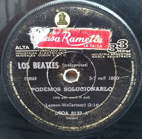 Beatles - Podemos Solucionarlo - Vacacion - Simple 1964