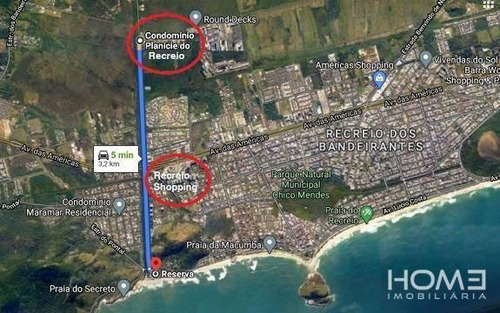 Imagem 3 de 3 de Terreno À Venda, 240 M² Por R$ 330.000,00 - Recreio Dos Bandeirantes - Rio De Janeiro/rj - Te0063