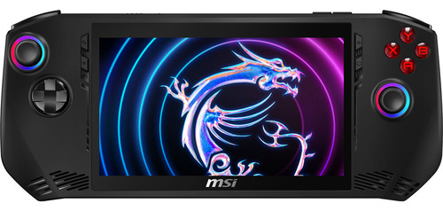 Laptop para jogos Msi Claw Processador Intel Core Ultra 7 155h 120 Hz 1920 X 1080 Gaming Handheld 7 Touch Black Color 16 GB de RAM 512 GB SSD Windows 11