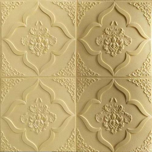 Revestimiento Pared Adhesivo 3d Flores Ambar Pack X 15