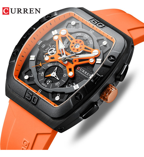 Relojes De Cuarzo De Lujo Curren Calendar Chronograph