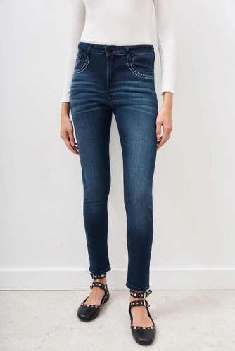 Jean Mujer Rapsodia Slim Blue Metal