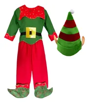 Comprar Disfraz Duende Niño Navidad Traje Duende Completo