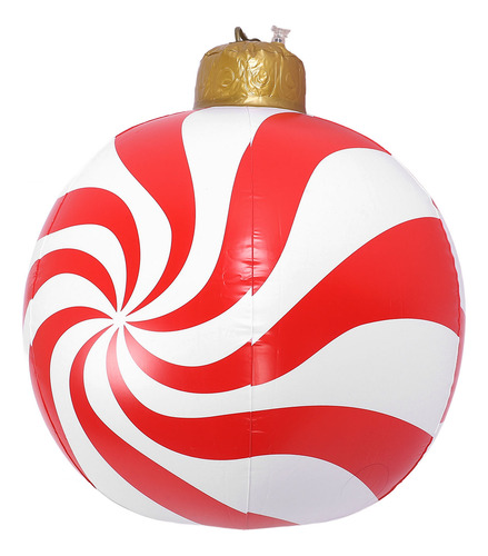 Bola Inflable De Navidad Con Forma De Caramelo De 23.62 PuLG