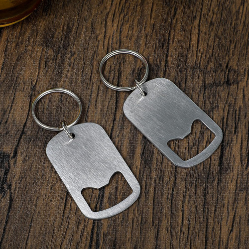 Ouligay Llavero Plano Para Abridor De Botellas De , 2 Unidad