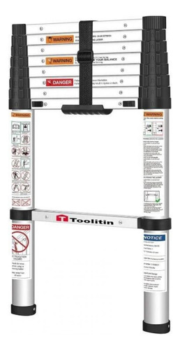 Toolitin Aluminum Telescoping Ladder 8.5' 330 Lb Capacit Ccn