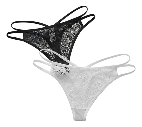 J 2 Conjuntos De Ropa Interior De Encaje Para Mujer +blanca