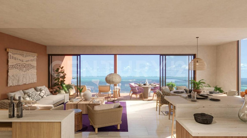 Preventa De Departamento Beach Front En Costa Mujeres C3845