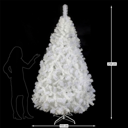 Arbol Navidad Naviplastic Pino California Blanco No8 250cm