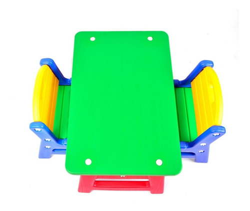 Imagen 7 de 10 de 2 Sillitas Mas Mesa Infantil Rodacross Pvc Irrompible Lanus