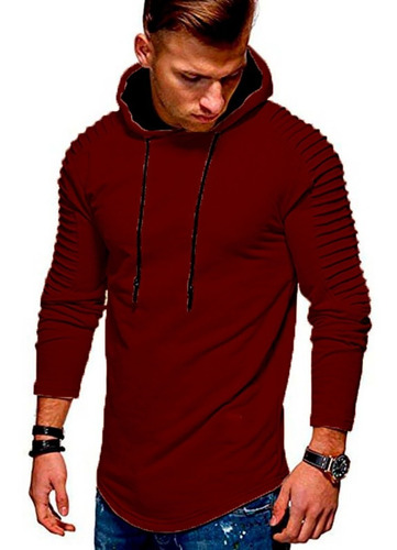 Campera Buzo Hombre Hoodies Capucha Slim Fit Kanguro A21