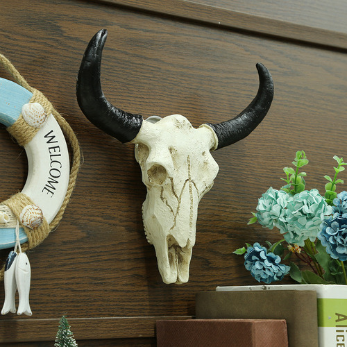 Adorno De Cabeza De Vaca Longhorn Para Colgar En La Pared Co