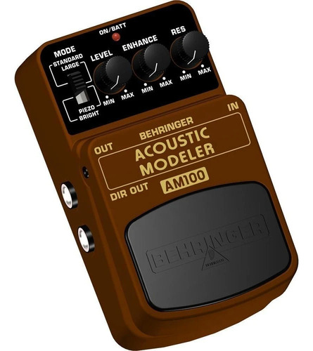 Pedal Behringer Am100 Acoustic Modeler Marrón