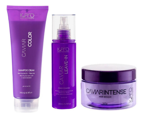 Kpro Caviar - Shampoo 240ml + Leave-in 200ml + Masque 165g