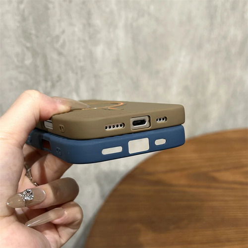 Funda Para iPhone Con Magsafe Diseño De Bloques De Color