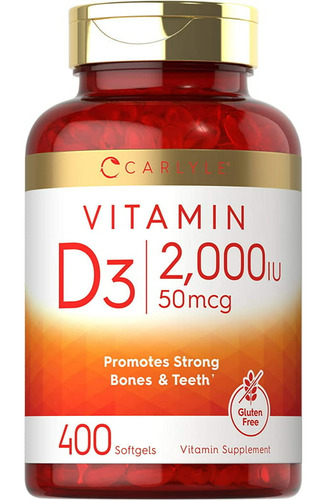 Carlyle Vitamina D3 2000iu 50mcg 400 Cápsulas 