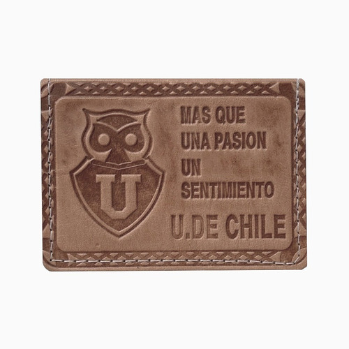 Imagen 1 de 2 de Billetera De Cuero U De Chile - Tipo Portadocumentos