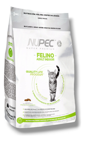 Nupec Felino Indoor 1.5kg | Gato Adulto 