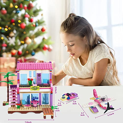 Building Blocks Toy Intwiwdela Dream Girls Beach House 423 U