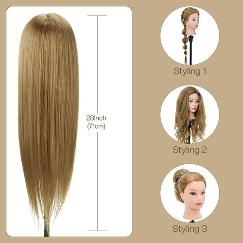 Cabello Humano Mannequin Head Neverland Beauty & Health, 70