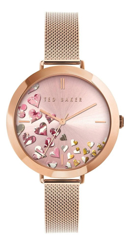 Reloj Ammy Hearts De Ted Baker Acero Inoxidable Tono Oro Ros