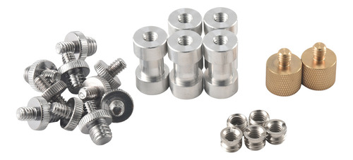 Paquete De 22 Adaptadores De Tornillos Para Cámara De 1/4 A