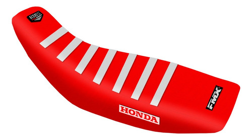 Funda Asiento Honda Xr 250 Tornado Fmx Roja Ribs Blancos