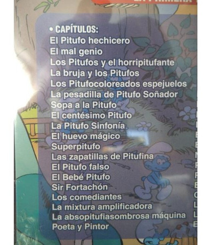 Imagen 3 de 4 de Los Pitufos Primera Temporada Dvd 4 Discos