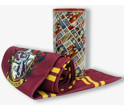 Bufanda de Hogwarts Houses con hojalata decorada de Harry Potter Gryffindor