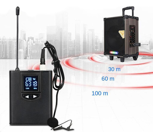 Auriculares Inalámbricos Uhf Micrófono Lavalier Micrófono