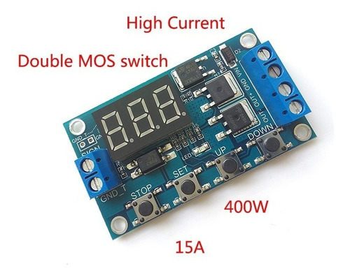 Temporizador 999 Minutos Ajustable Programable Mos 5-36v 15a