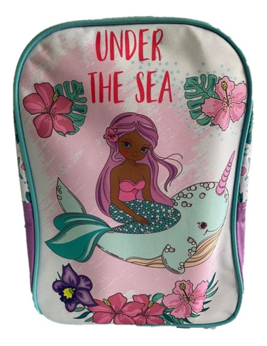 Mochila Espalda Jardin Sirena Under The Sea Mar 13  Me 