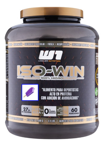 Proteína Hidrolizada Iso Win 2 Kgs 60 Sv - Winkler Nutrition