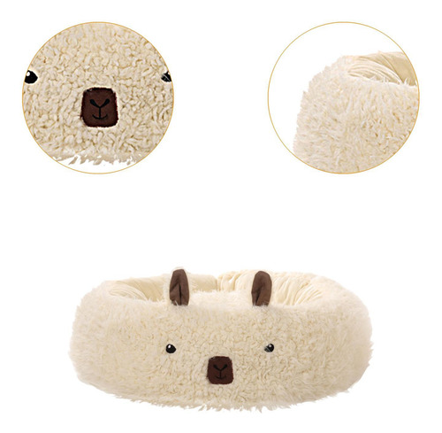 Cama De Mascotas De Peluche Para Dormir Suave Nido De Gato