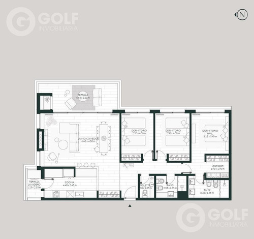 Imagen 14 de 25 de Vendo Apartamento 3 Dormitorios En Carrasco - Barrio Parques Ii