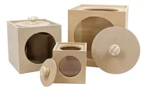 Comprar Set, Pack 3 Carameleras Proyectarte Madera, Galleteras Tapa