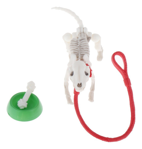 A Casa De Muñecas Miniatura Perro Esqueleto Mini Figuras De