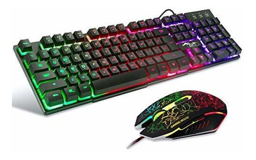 Teclado Y Ratón De Gaming Con Led Y Sensación Mecánica.