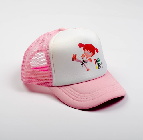 Gorra Taekwondo Kids Niña Rosa Okio