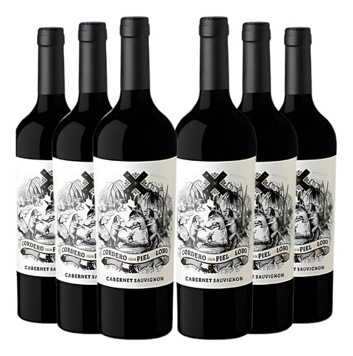 Vinho Argentino Cordero Piel Lobo Cabernet Sauv. 750ml 6 Un