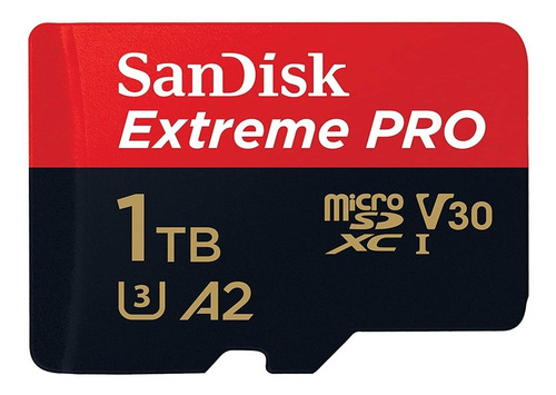 Imagem 1 de 1 de Cartão Micro Sd Sdxc Sandisk Extreme Pro 1tb 170mb/s U3 A2