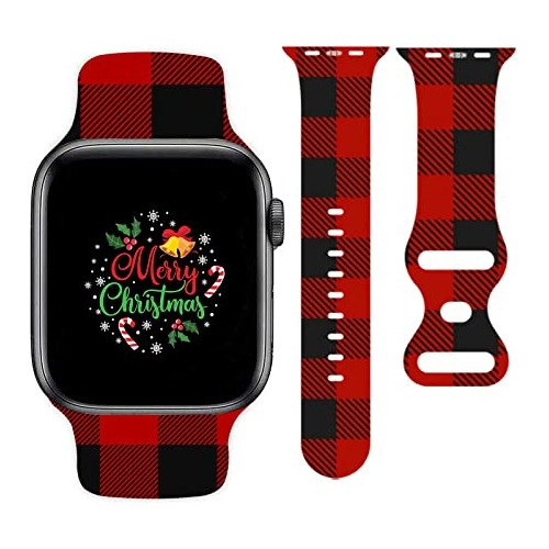 Bandas De Reloj De Navidad Compatible Iwatch 38 Mm 42 M...