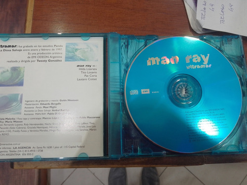 Man Ray - Cd - Ultramar (caja Acrílica Original Azul)